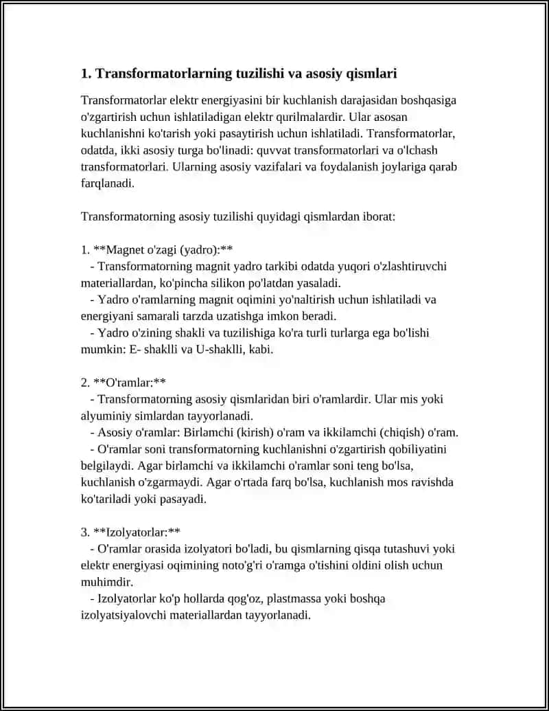 TRANSFORMATORLAR 3