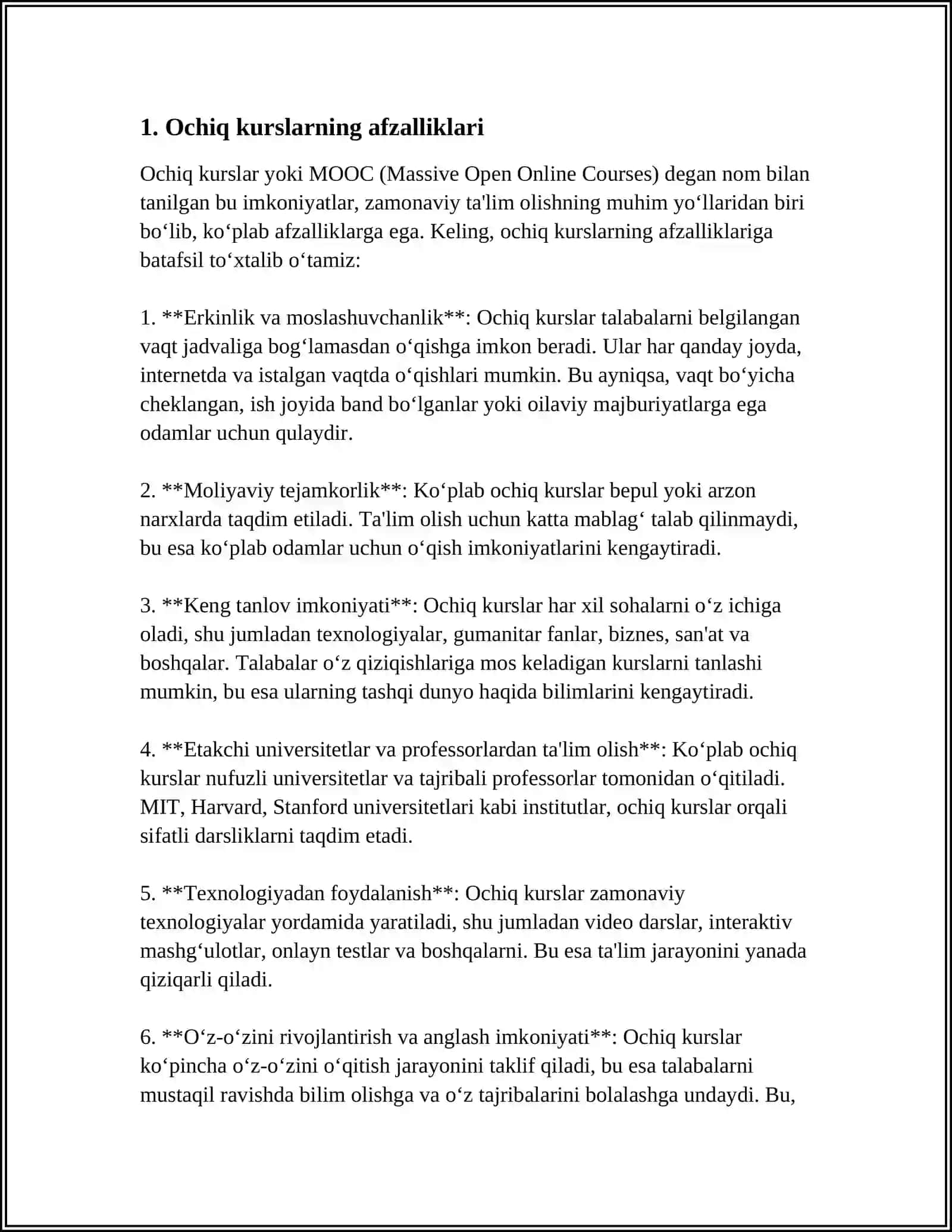 OCHIQ ONLINE KURSLAR YORDAMIDA WEB DASTURLASHNI OʻQITISH METODIKASI 3