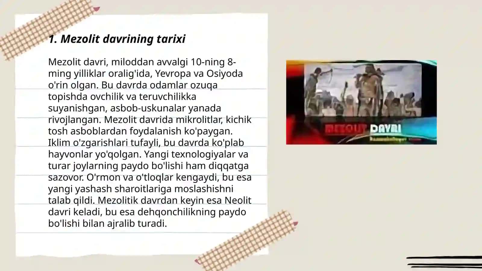 Mezolit davri 3