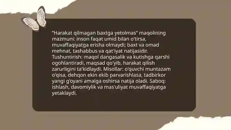 “Harakat qilmagan baxtga yetolmas” (7-sinf) 3