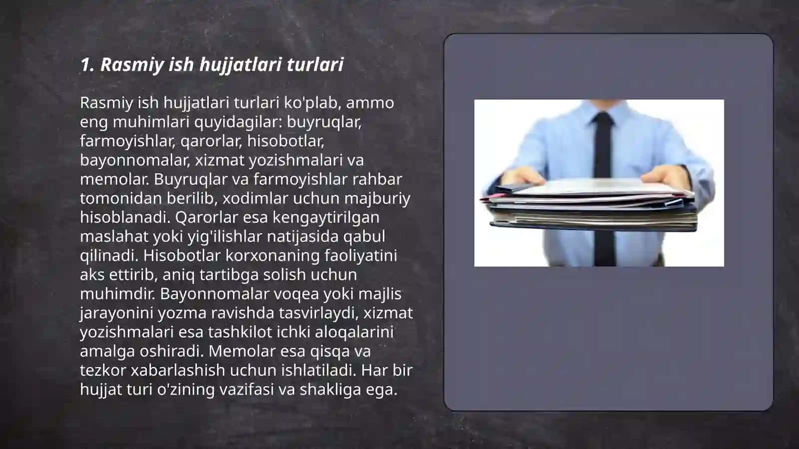 Rasmiy ish hujjatlari haqida bo'lsin 3