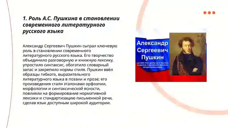 Основоположник современного русского языка А.С.Пушкин 3