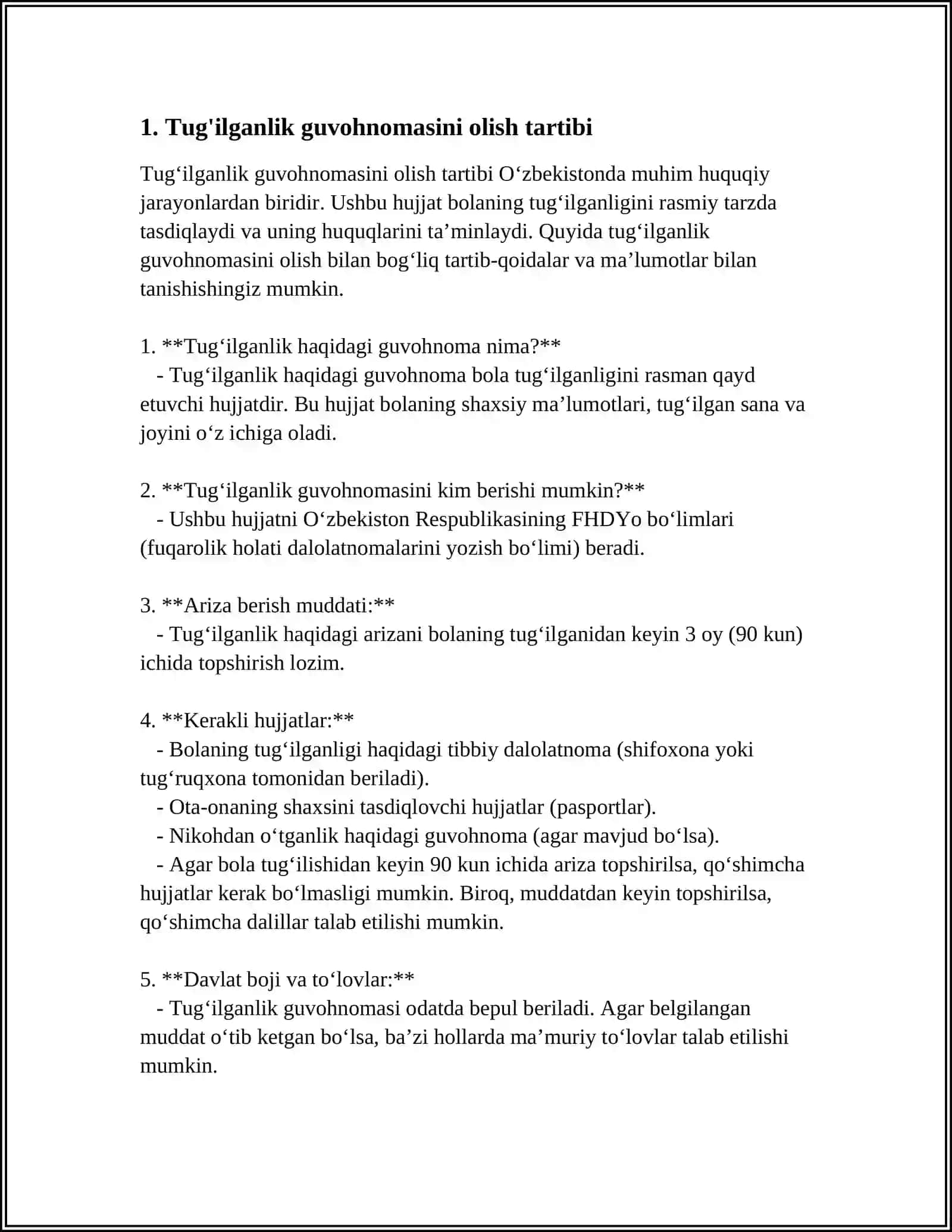 REFERAT Mavzu: FUQAROLIKNI OLISH ASOSLARI 3
