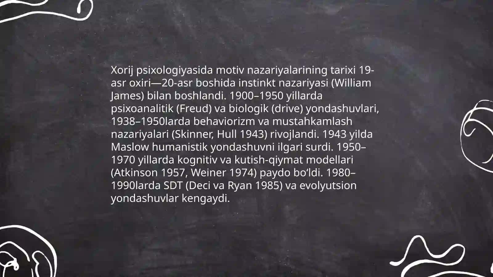 Xorij psixologiyasida motiv va motivatsiya muammosi 3