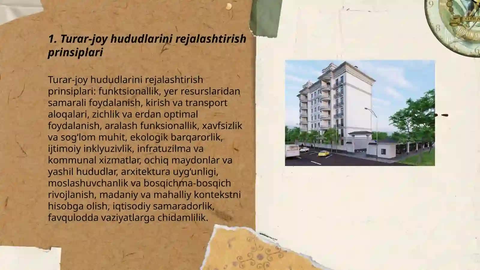 Turar-joy hududlarini rejalashtirish prinsiplari 3