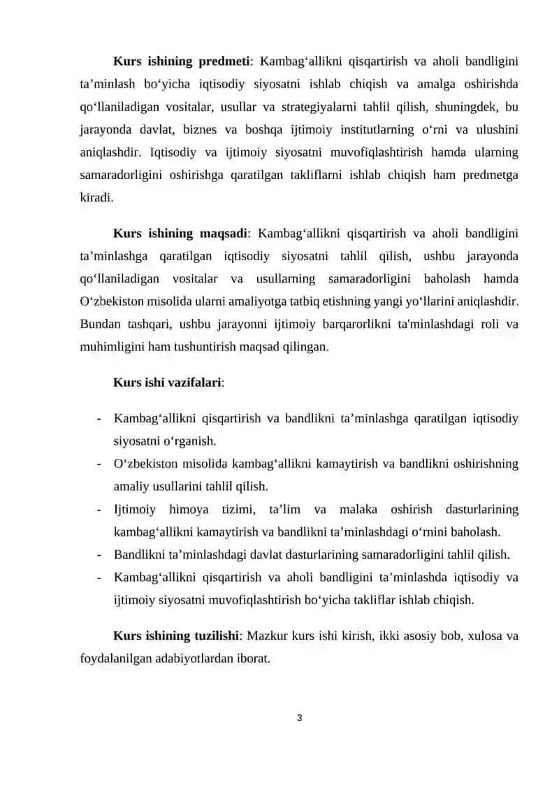 Kambag'allikni qisqartirish va aholi bandligini ta’minlash 3