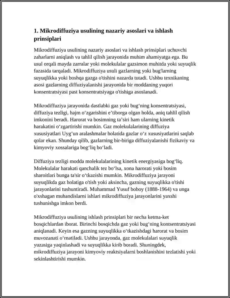 UCHUVCHI ZAHARLARNI MIKRODIFFUZIYA USULIDA TAHLILI 3
