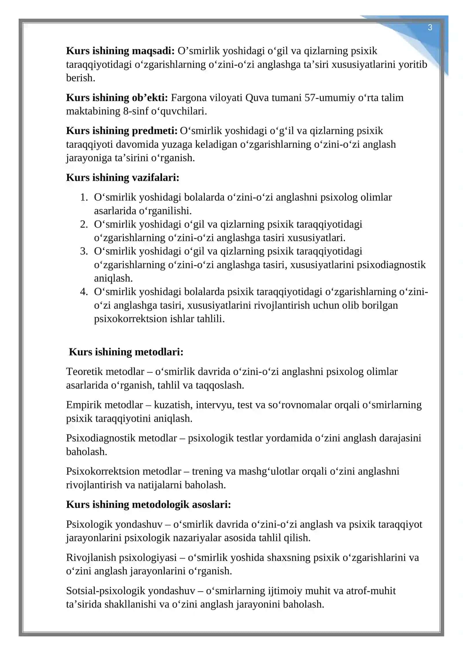 O‘sirlik yoshidagi o'gil va qizlarning psixik taraqqiyoti 3