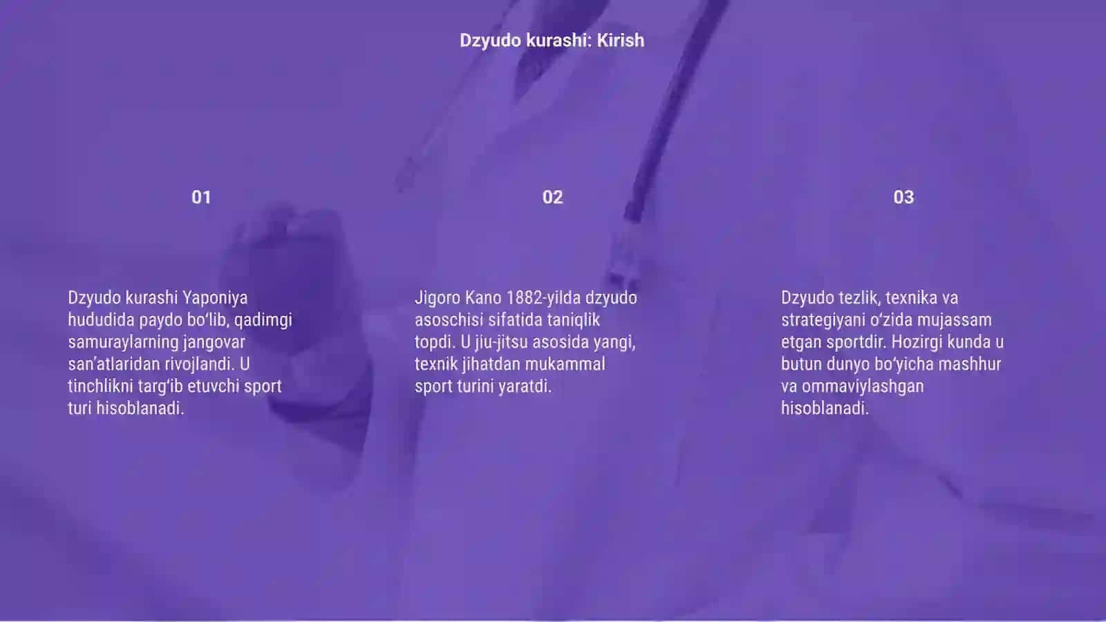 Dzyudo kurashining paydo boʻlishi va rivojlanish tarixi 3