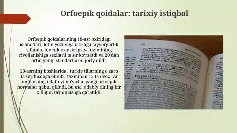 Orfoepiya qoyidalari va adabiy talaffuzning bugungi holati 3