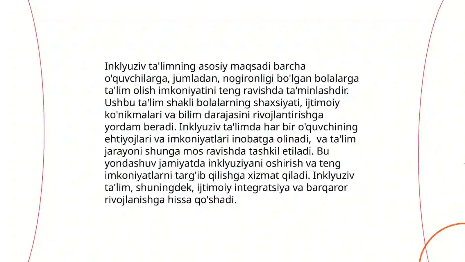 Inklyuziv taʼlimni amalga oshirish jarayoni alohida yordamga muhtoj bolalarning shaxsini rivojlanishining xususiyatlari 3