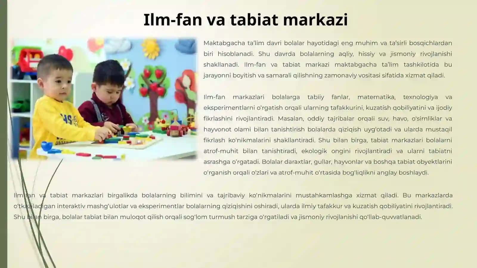 ILM FAN VA TABIIYAT MARKAZI 3