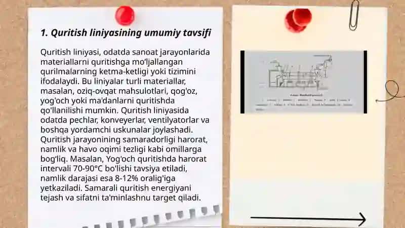 300 tonna shaftolini quritish linyasini hisoblash 3