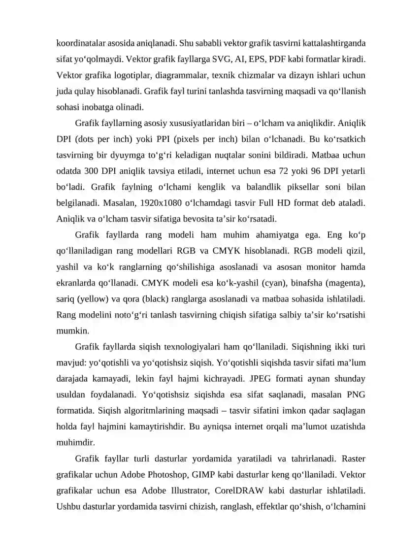GRAFIK FAYLLARINING FORMATLARI 3