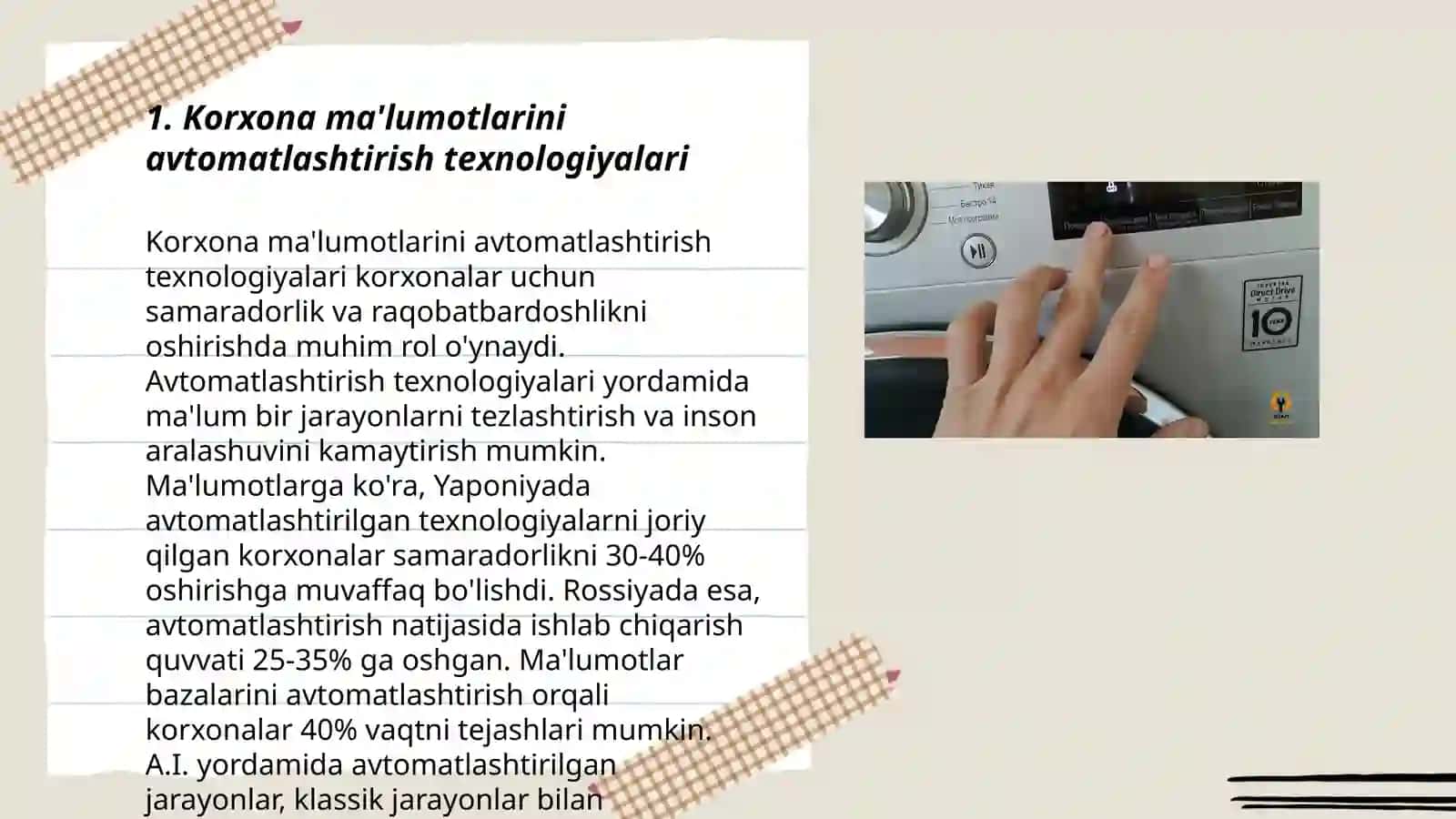 Konpyuterga qayta ishlash texnologiyalari 3