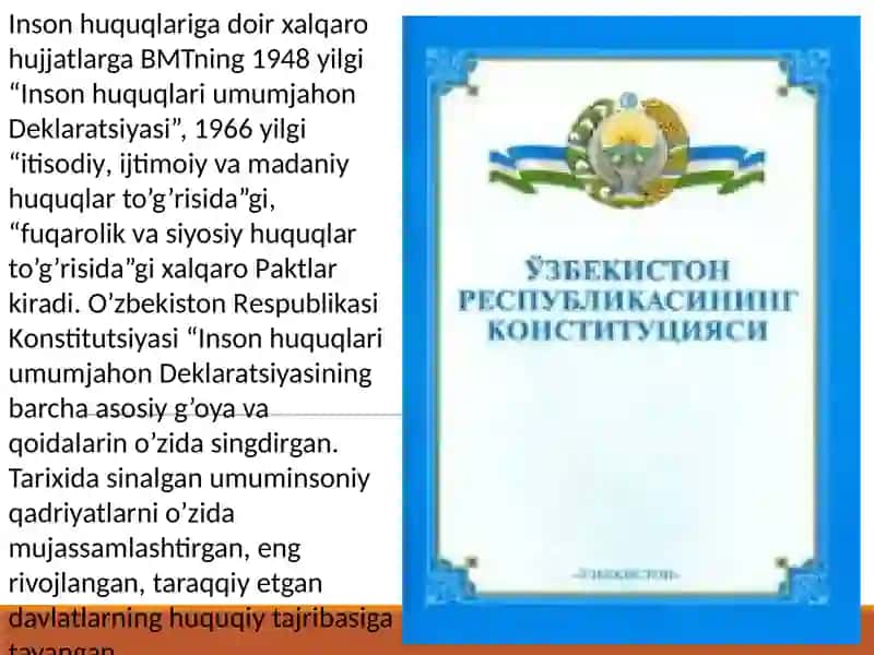 Yangi Konstitutsiyada Fuqarolarning Huquq va Erkinliklari 3