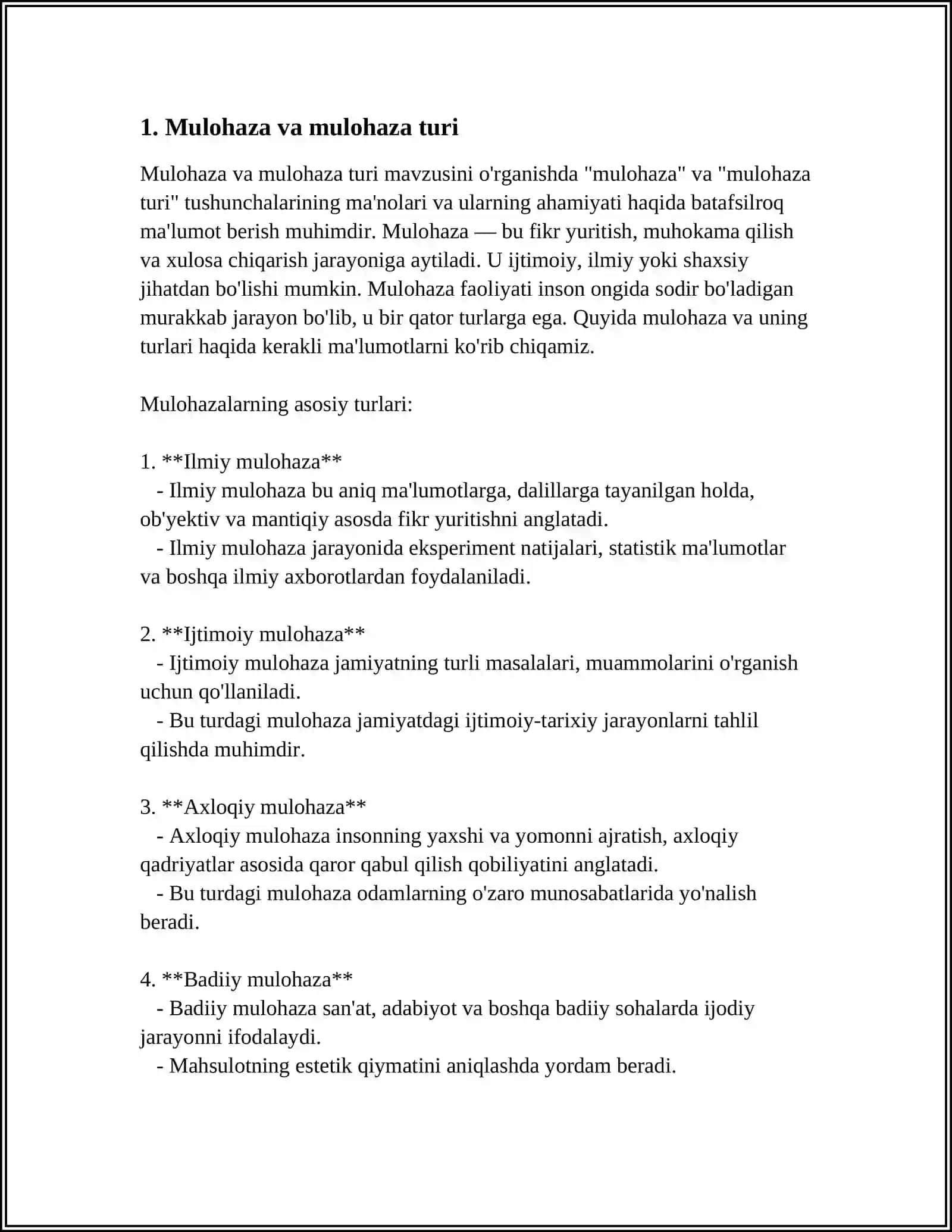 MULOHAZALAR ALGEBRASI. MANTIQIY BOG`LOVCHILAR. CHINLIK JADVALI. MULOHAZALAR USTIDA AMALLAR 3