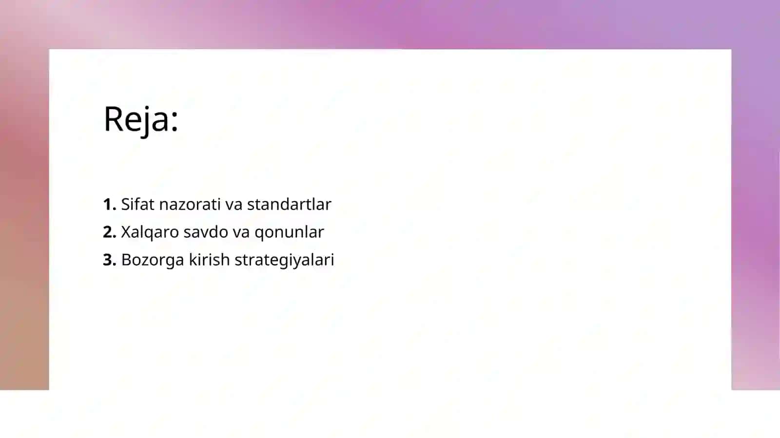 Normurodova Saodatning sifatni boshqarish fanidan ta'lim 3