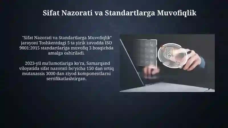 Sifat menejmenti tizimi xujatlarini datlabki tekshiruvi va uni sertifikatlashtirish 3