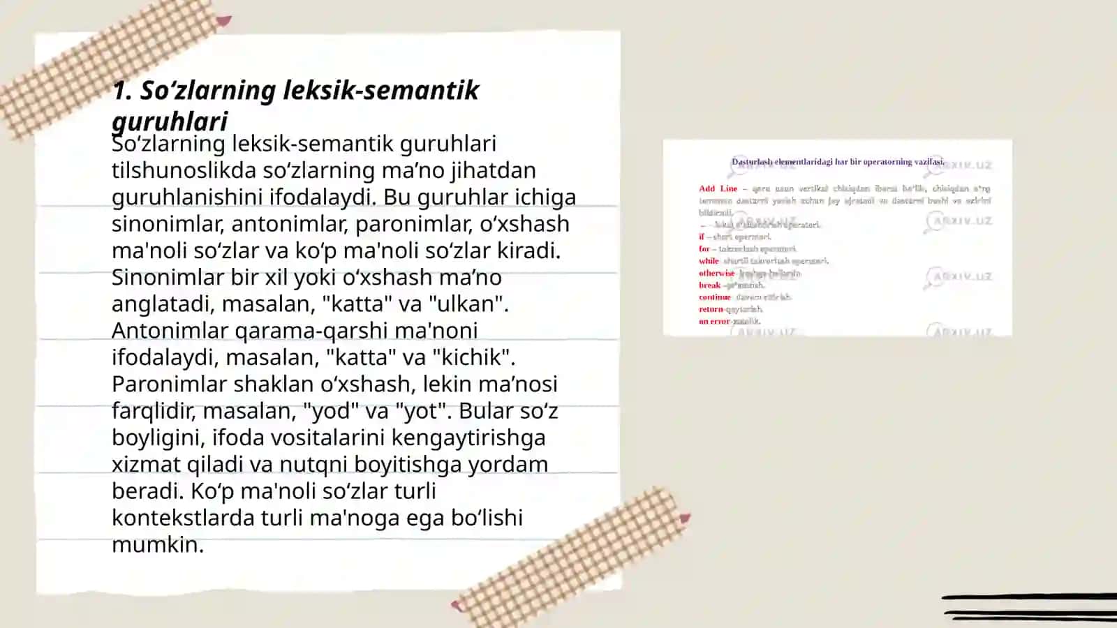 So‘z turkumlarini o‘rganishga oid adabiyotlar ro'yxatini tuzish 3