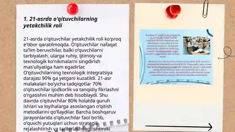21-asrda oʻqituvchilarning yetakchilik roli 3