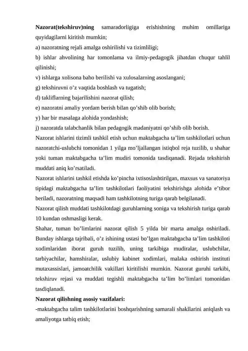 Nazorat qilishning usul va uslublari 3