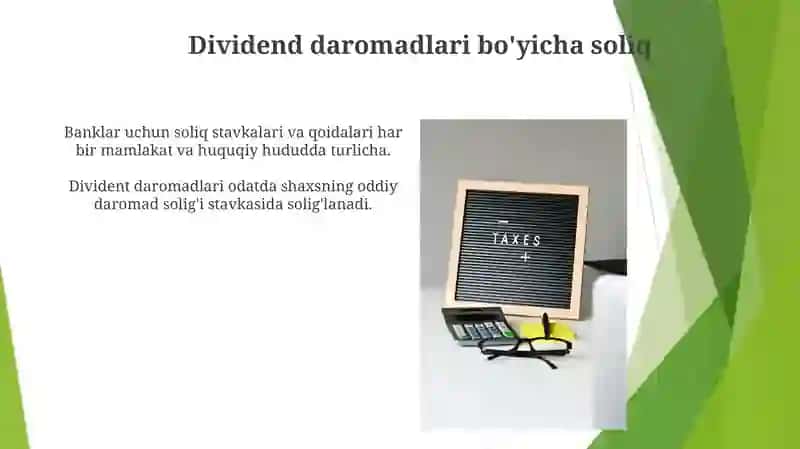 Tartibga solish kapital talablari va soliqlar 3