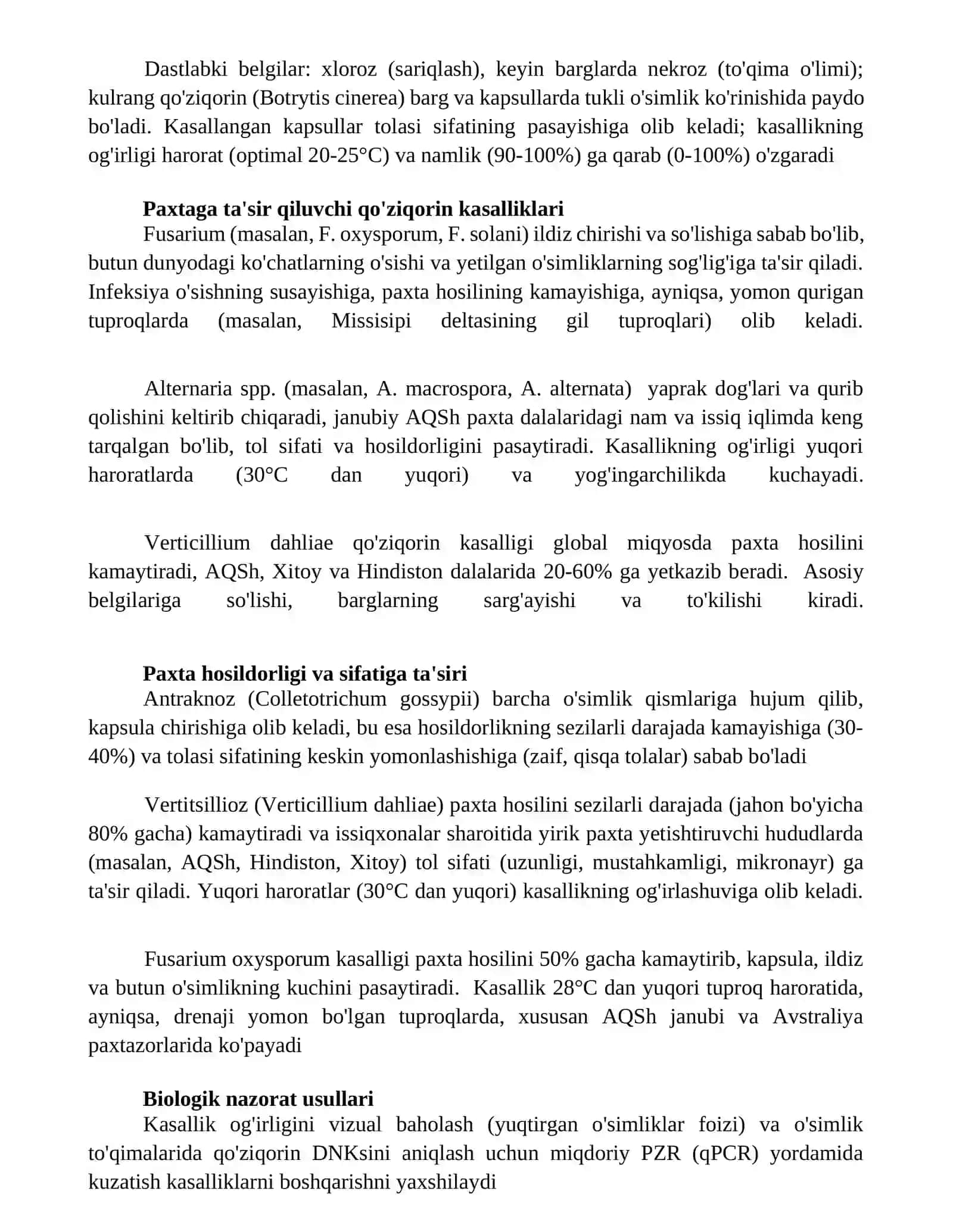 Issiqxonada karam ekinlarining zamburug’li kasalliklari 3