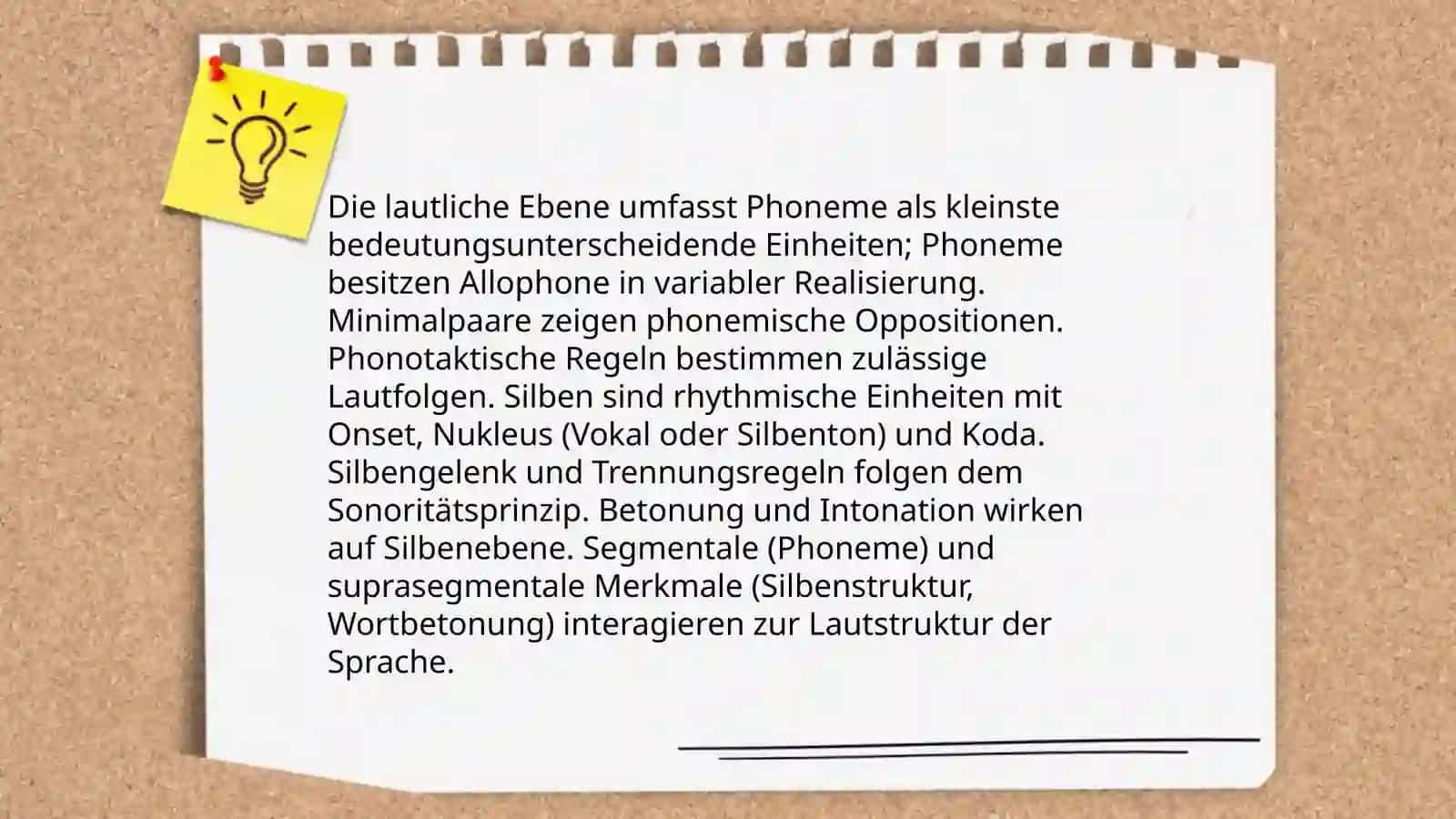 Die grammatischen Ebenen und Einheiten 3