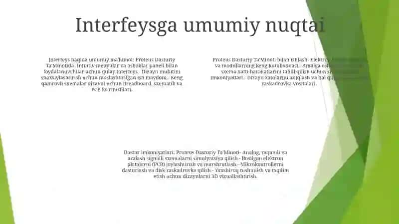 Proteus Dasturiy TaʼMinoti Bilan Ishlash 3