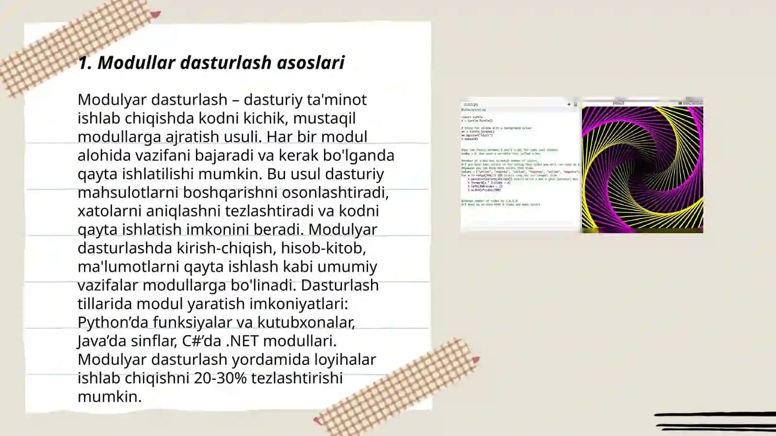 Modullar dasturlash asoslari 3