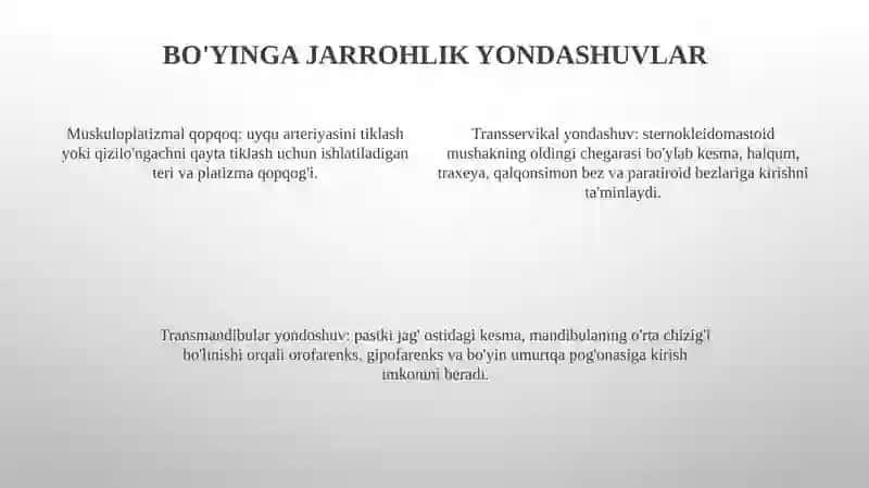Bo'yin Qiyshiqligida Bajariladigan Operatsiyalar 3