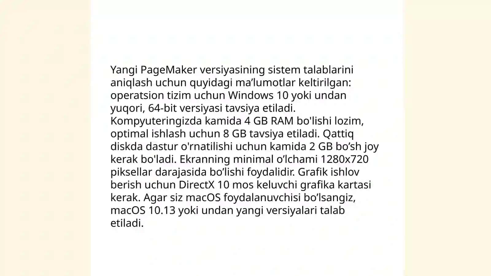 PageMaker dasturining yangi versiyasini kompyuterga oʻrnatish 3