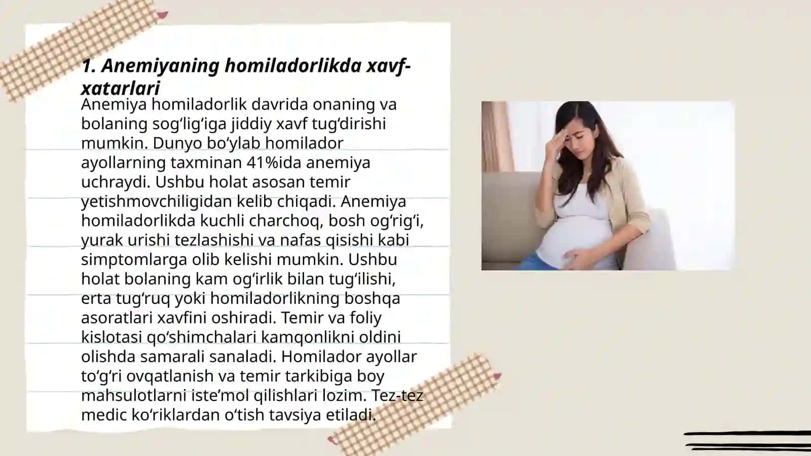 Anemiya va homiladorlik 3