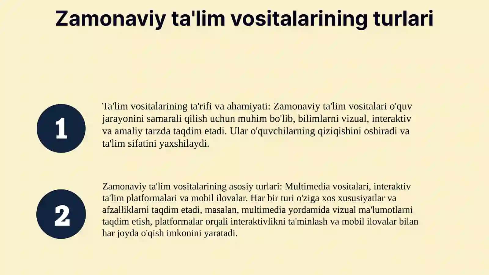 Zamonaviy ta'lim vositalarining xususiyatlari 3