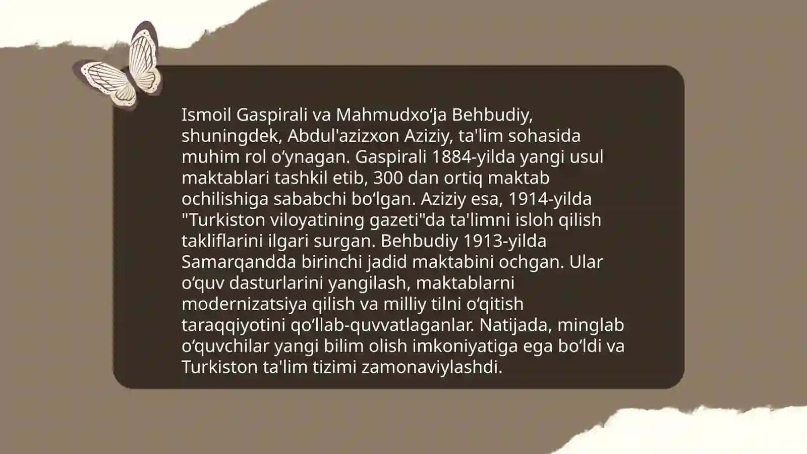Gaspiraliy va Aziziyning Ta'limdagi Ro'yxati 3