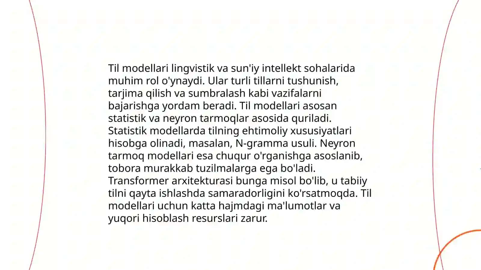 Tabiiy til interfeysi va generatsiyasi 3