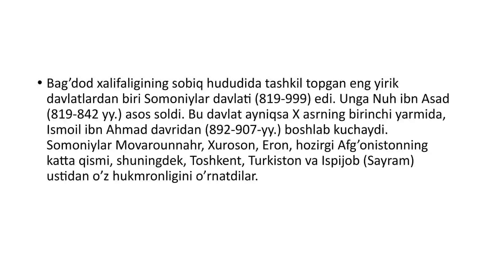 Markaziyosiyoning IX-XV asrlar tarixga oid yozma manbalar 3