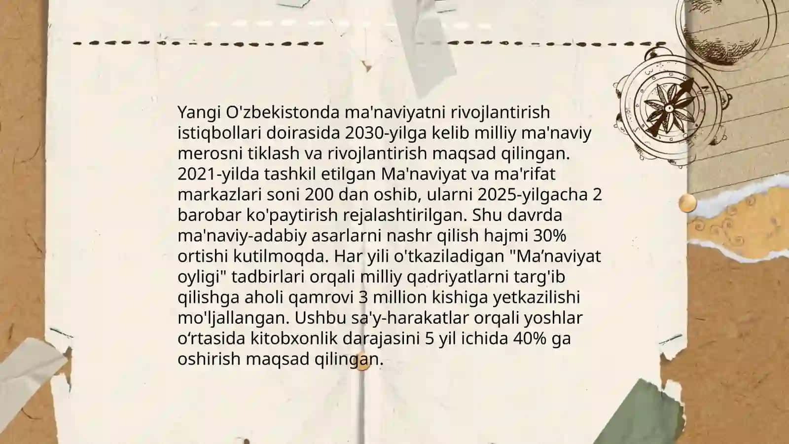 Ma'naviy O'zgarishlar 3