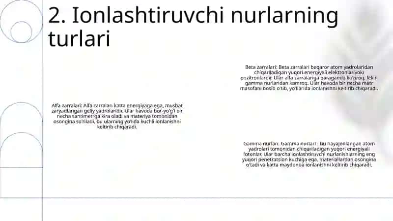 Ionlashtiruvchi Nurlarni Xujayraga Ta'Siri 3