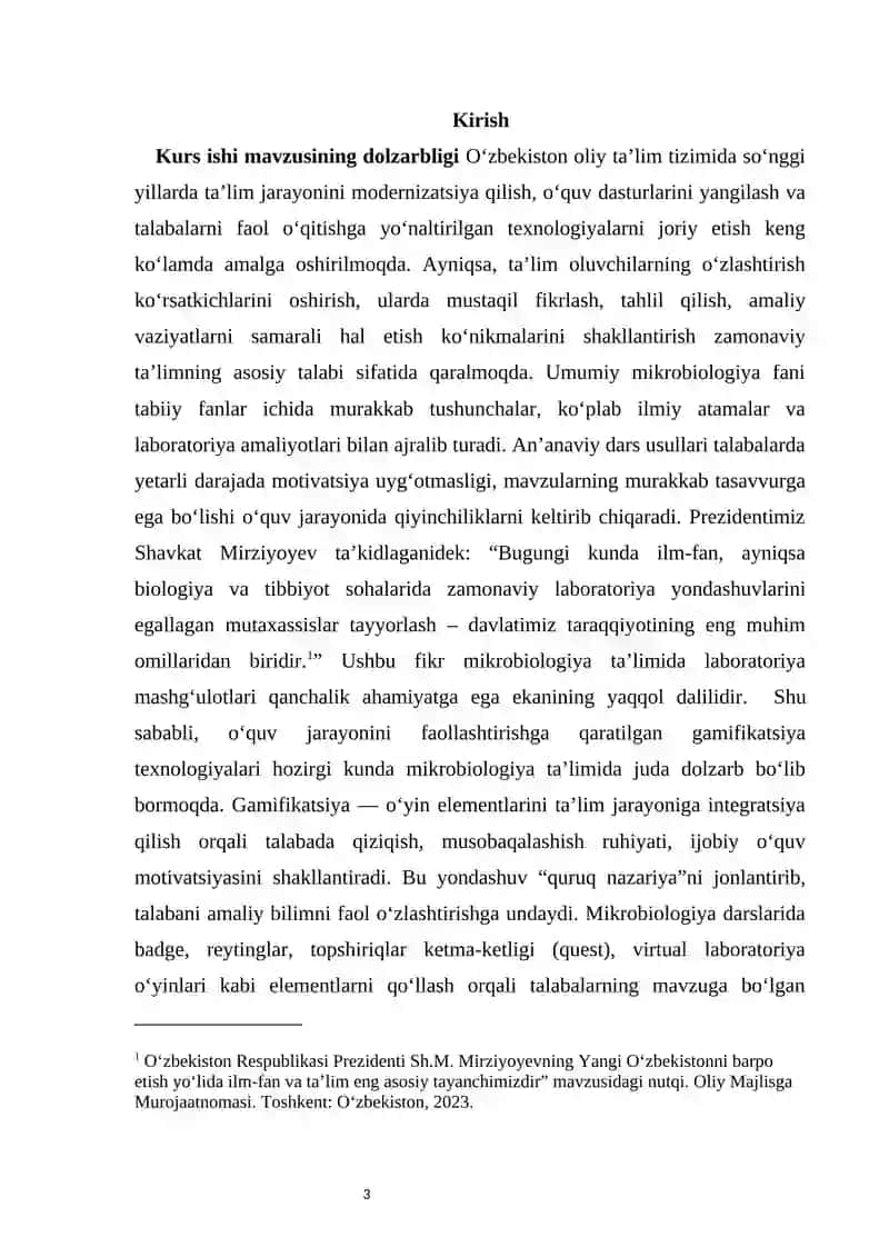 Umumiy mikrobiologiya darslarida gamifikatsiya (o‘yin texnologiyalari) orqali ta’limni faollashtirish 3