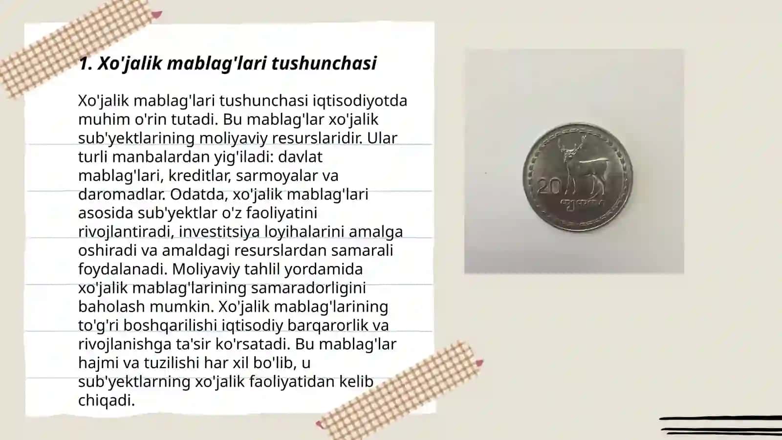Xo'jalik mablag'lari 3