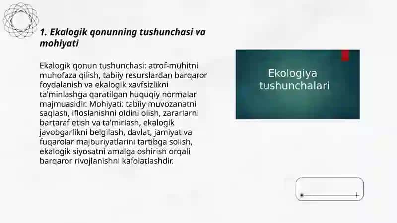 Ekalogik qonun 3