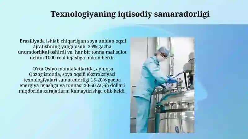 Soya oqsili olish texnologiyasi 3