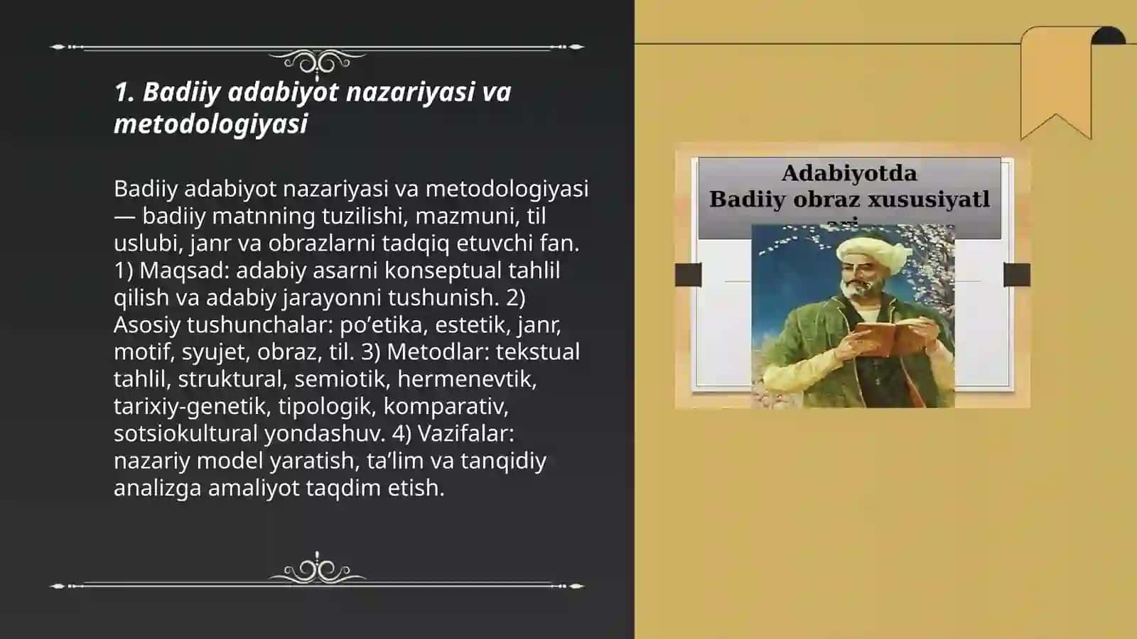 Badiiy adabiyot nazariyasi va metodologiyasi 3