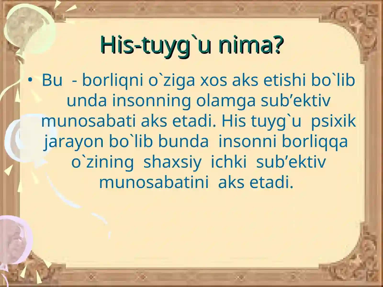 Emotsiya haqida tushuncha 3