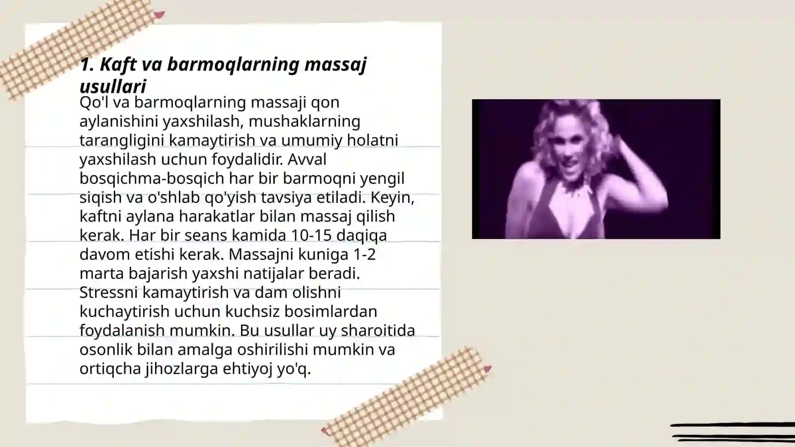 Kaft va barmoqlarning ogʼriqsizlantirish usullari 3