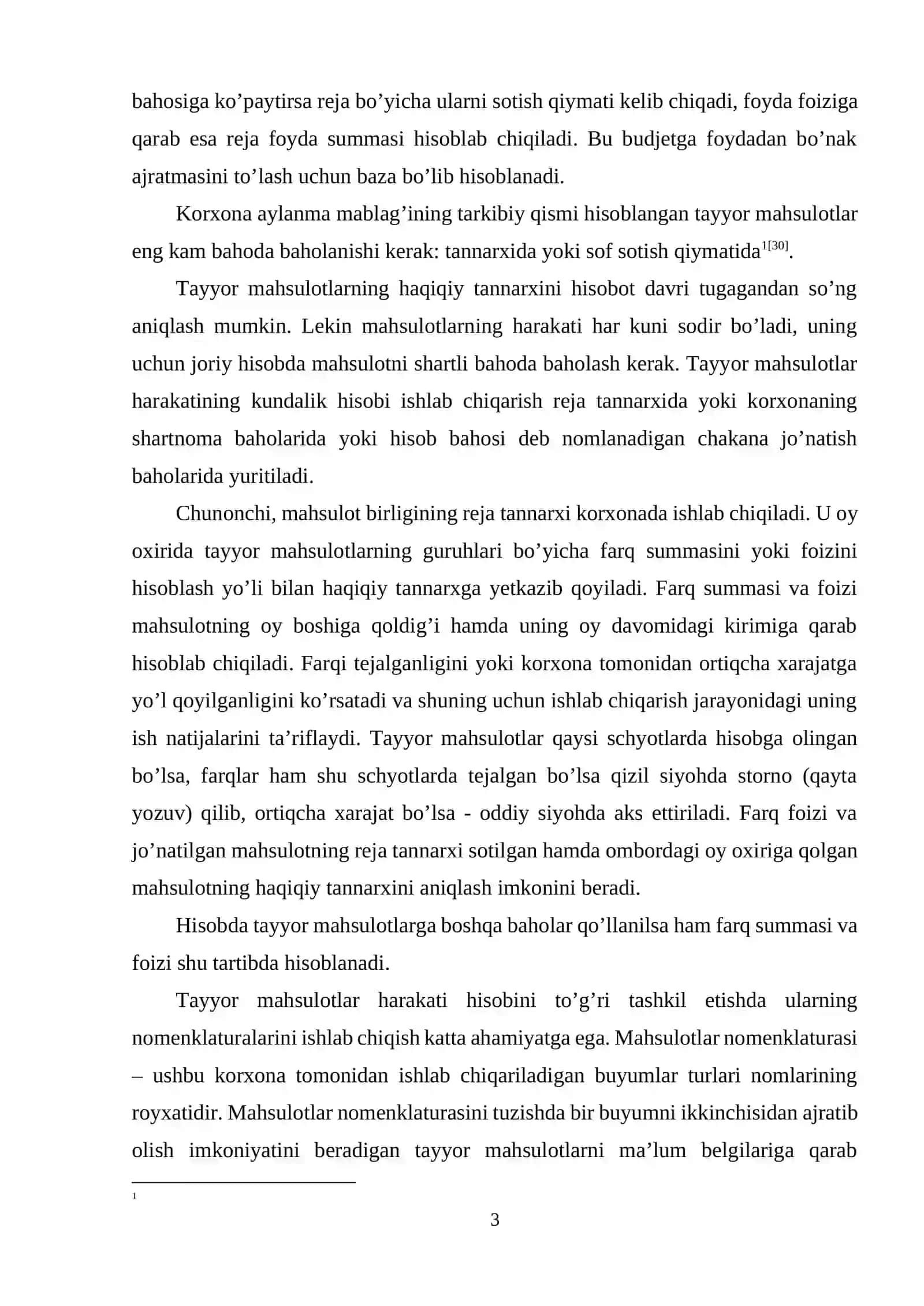 Tayyor mahsulot buxgalteriya hisobida 3