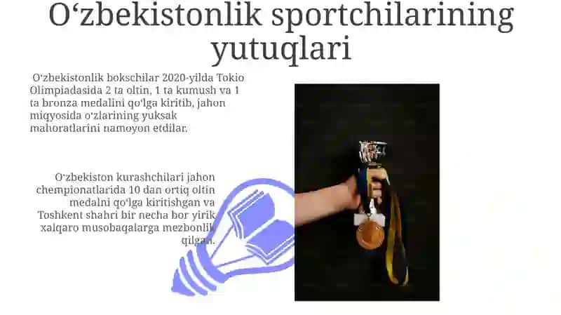 Oʻzbekiston sportchilarining yutuqlari(sport turlari boʻyicha) 3