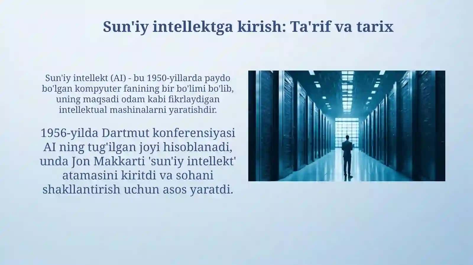 AI-suniy intelekt asoslari haqida ma’lumot 3